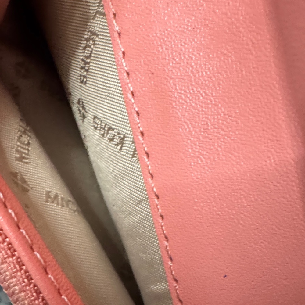 Michael Kors Coral leather Wristlet Clutch - Picture 13 of 16